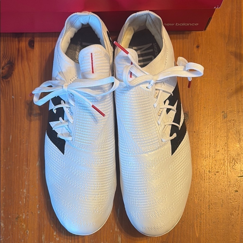 New Balance White Soccer Cleats - Picture 2 of 5
